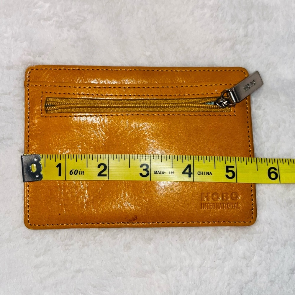 HOBO Euro Slide Tan Leather Card Holder - Picture 6 of 7